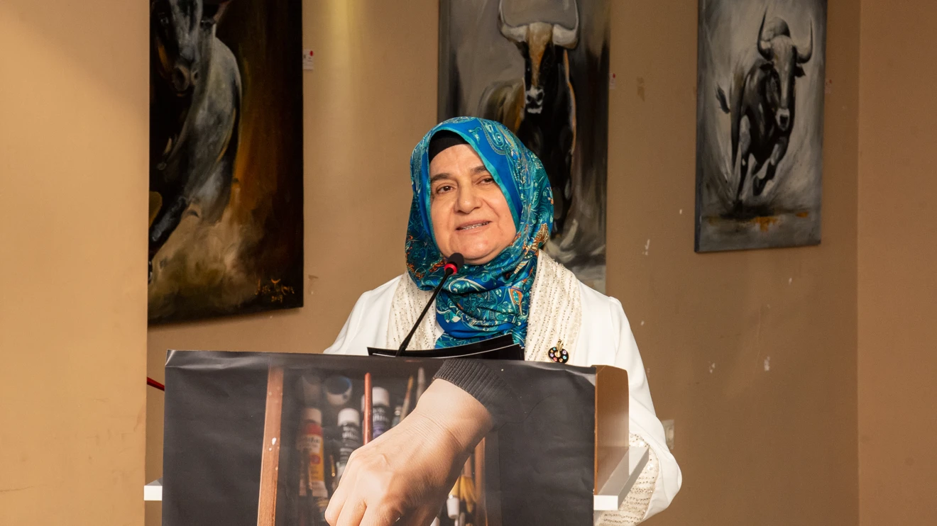 “Saklı Kalan Fırçam” başlıklı resim sergisi Selçuk Üniversitesinde açıldı